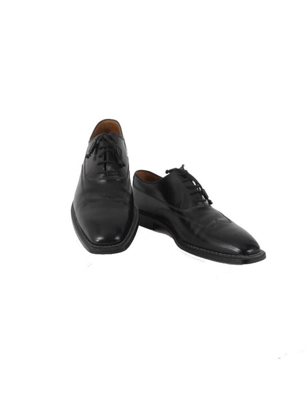 StefanoBi Shoes Sz 12 Black Lace Up Oxford Leather Dress Shoes